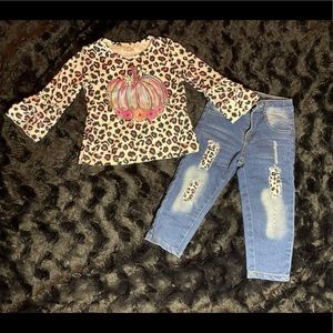 ⚜️2/$20⚜️LEOPARD PRINT PUMPKIN OUTFIT